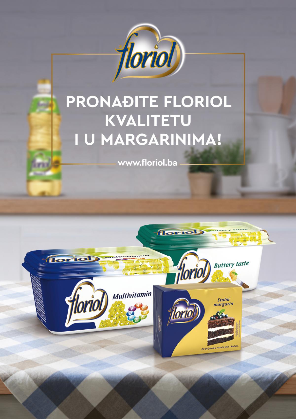 PRONAĐITE FLORIOL KVALITETU I U MARGARINIMA!